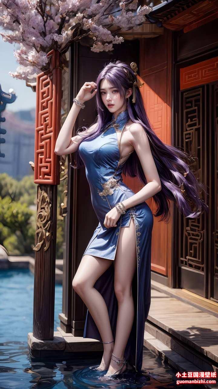 ai高清手机壁纸:姬紫月绘画素材分享