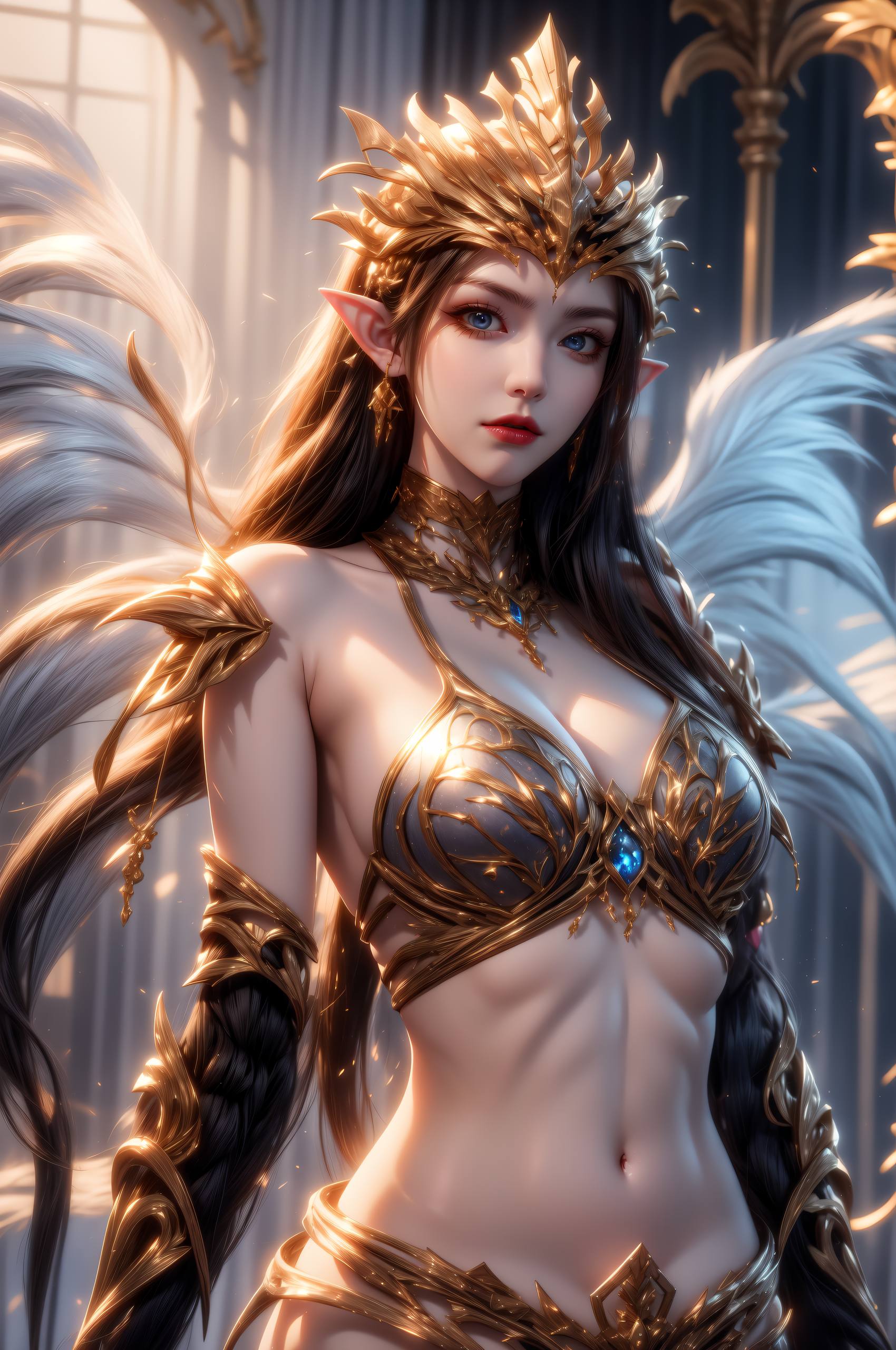 ai绘画模板:斗破苍穹动画 : 美杜莎 4K 超清手机壁纸