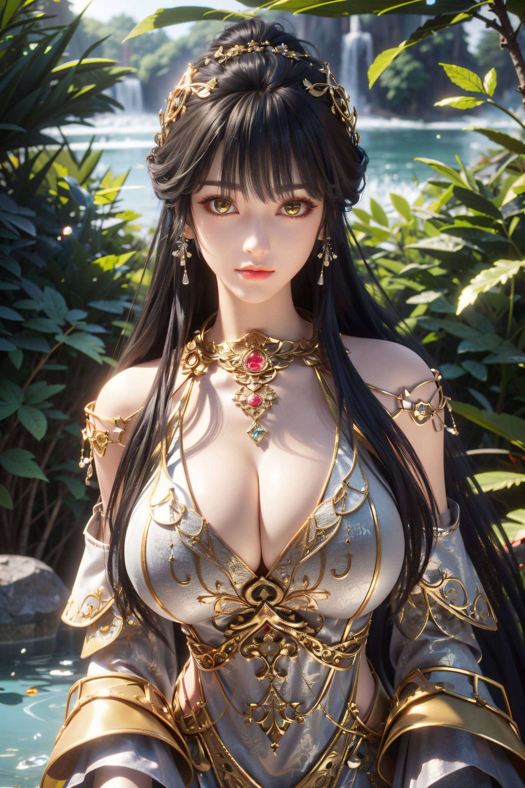 如同国漫中绽放的花朵白月蓉宫殿的动态壁纸在手机屏幕上静静绽放