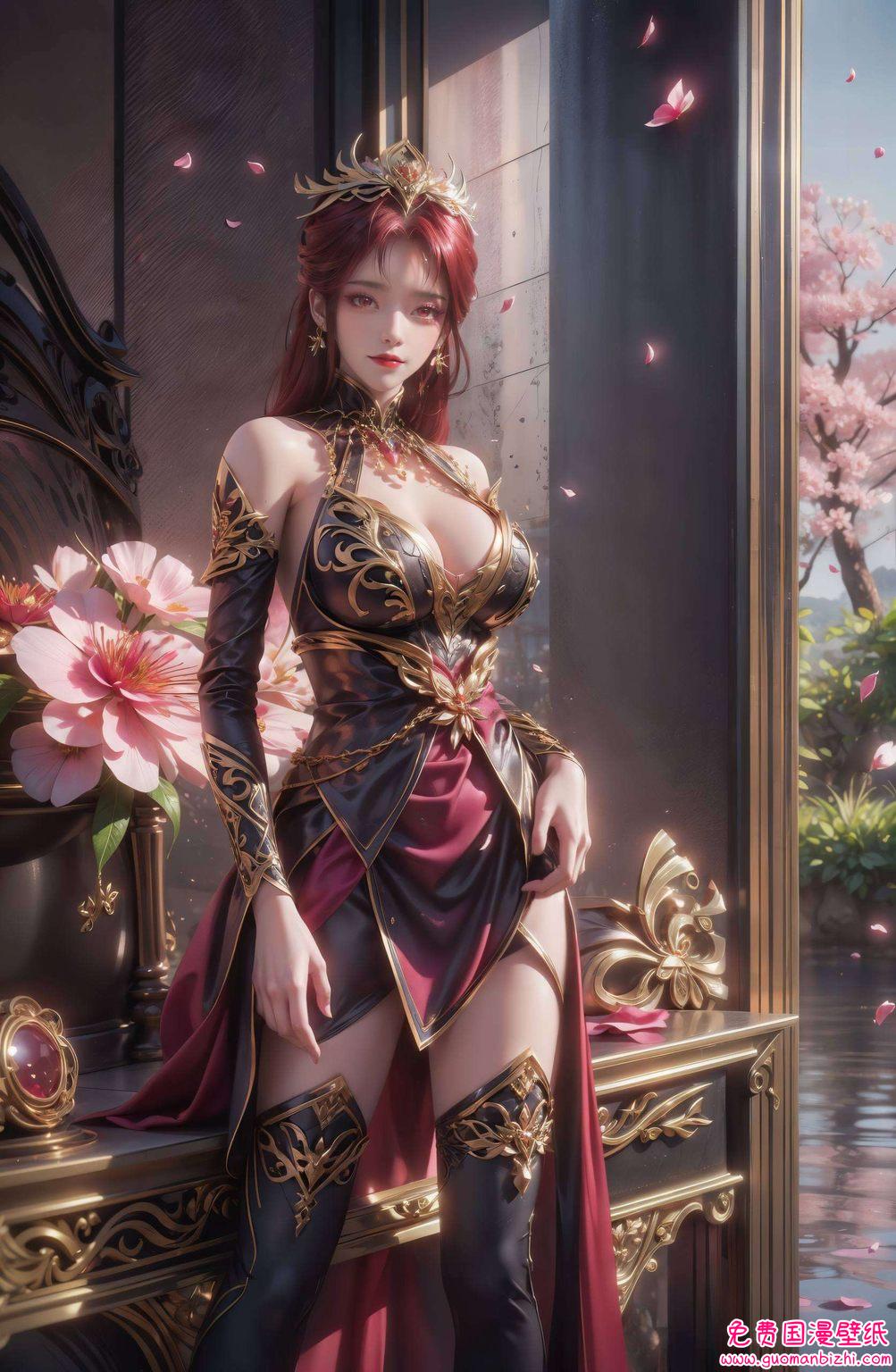 都让人一见倾心今日推荐：融合了毒血夫人冷艳气质与百炼成神奇幻色彩的壁纸