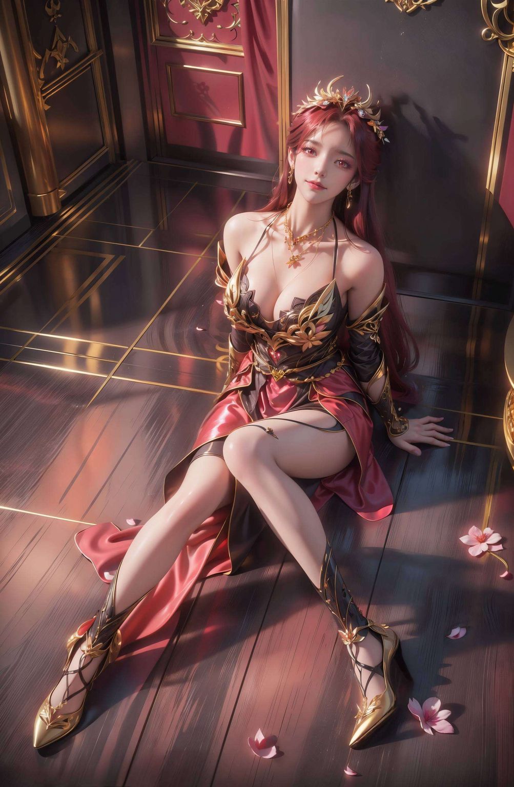 壁纸上的她既有着百炼成神的威严