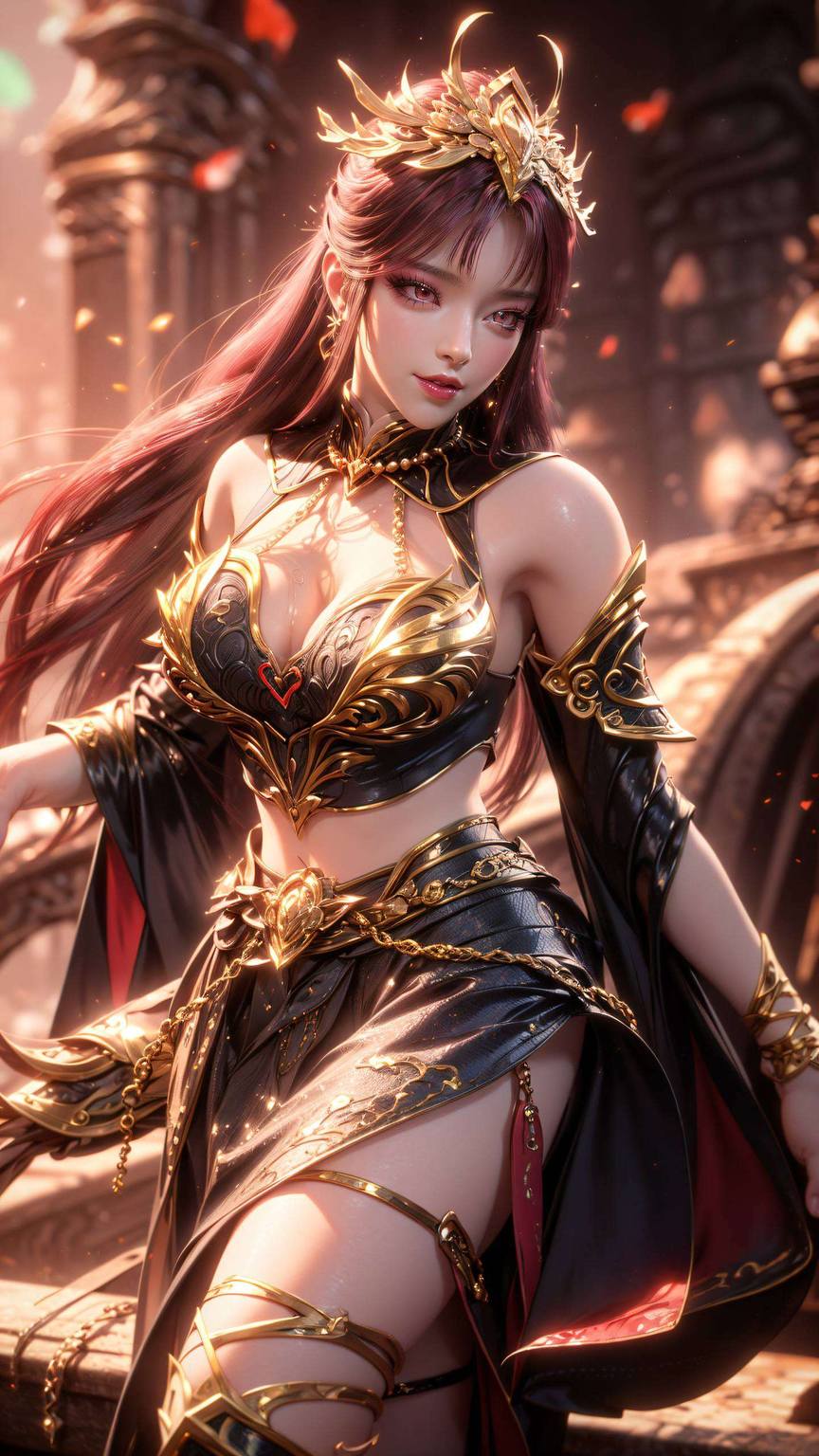 她的每一次出场她的形象