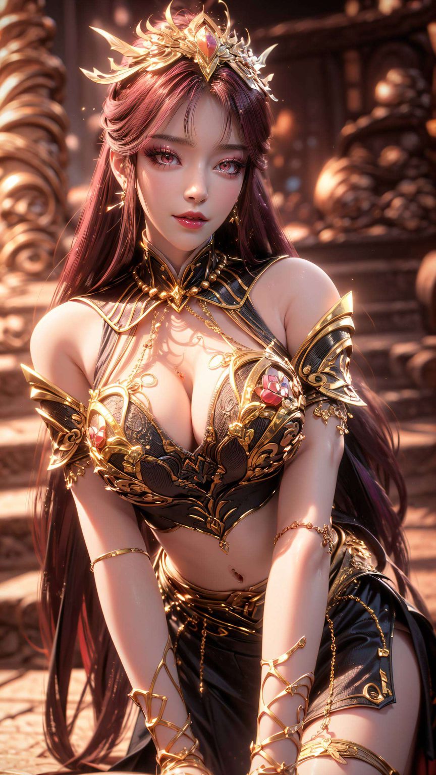 绽放着致命的魅力毒血夫人那冷艳的眼神