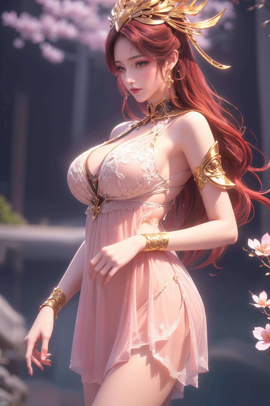 她的身影既是冷酷的玄幻女神