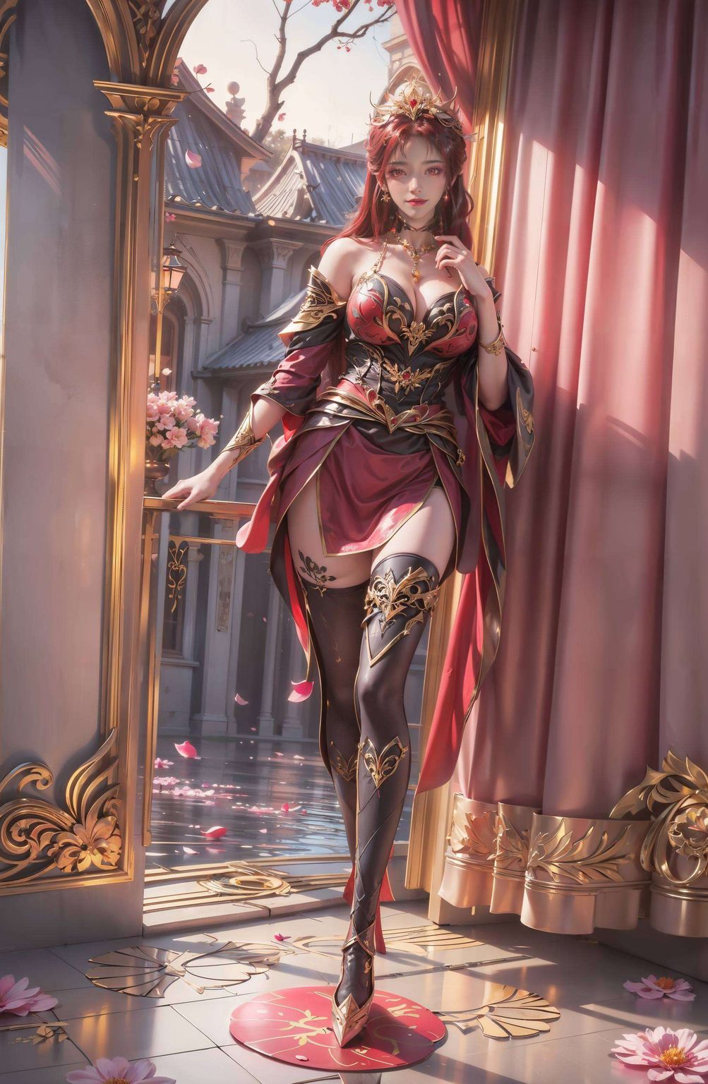 而壁纸上的她动漫美女的风华