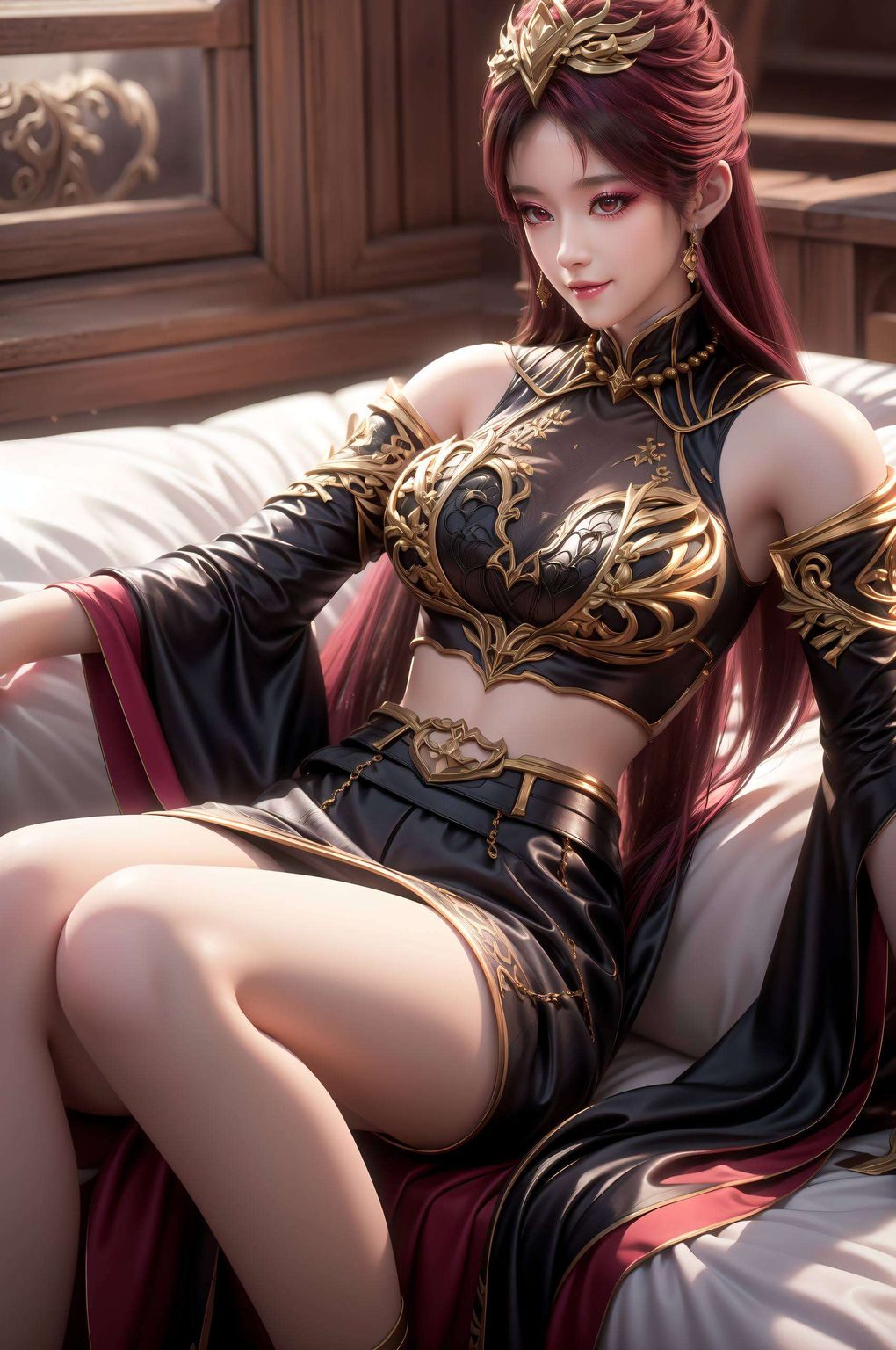 Cosplay百炼成神中的毒血夫人她那冷艳的气质与神秘的眼神