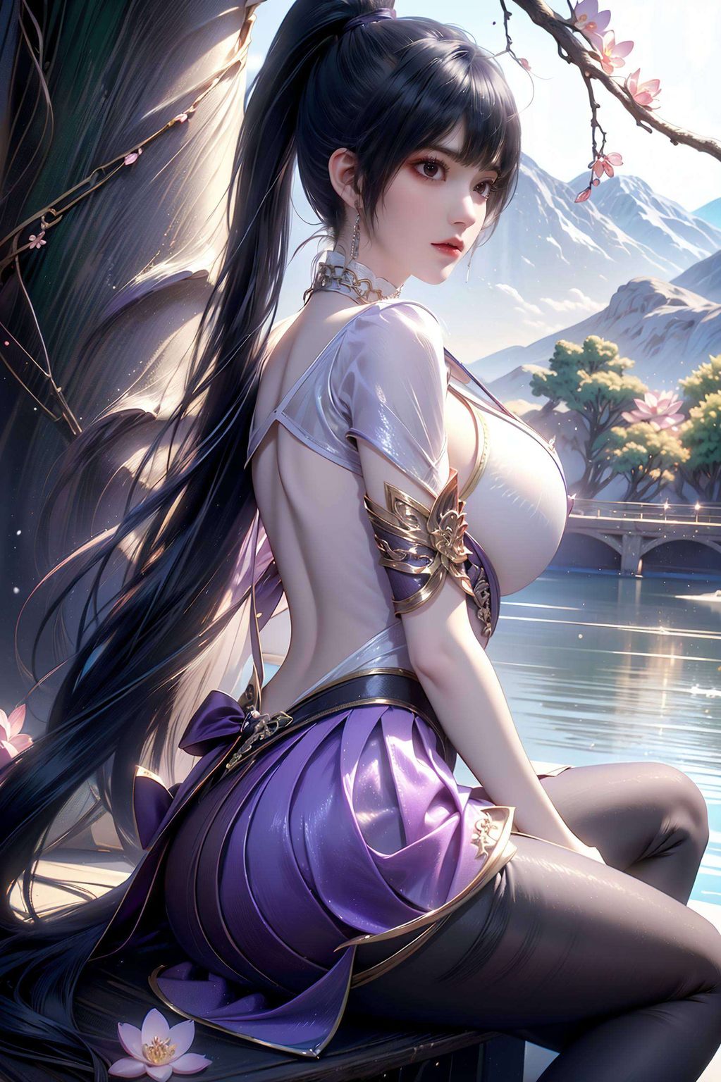 瞧瞧这高清壁纸莫雨馨的美貌与玄幻气质完美融合