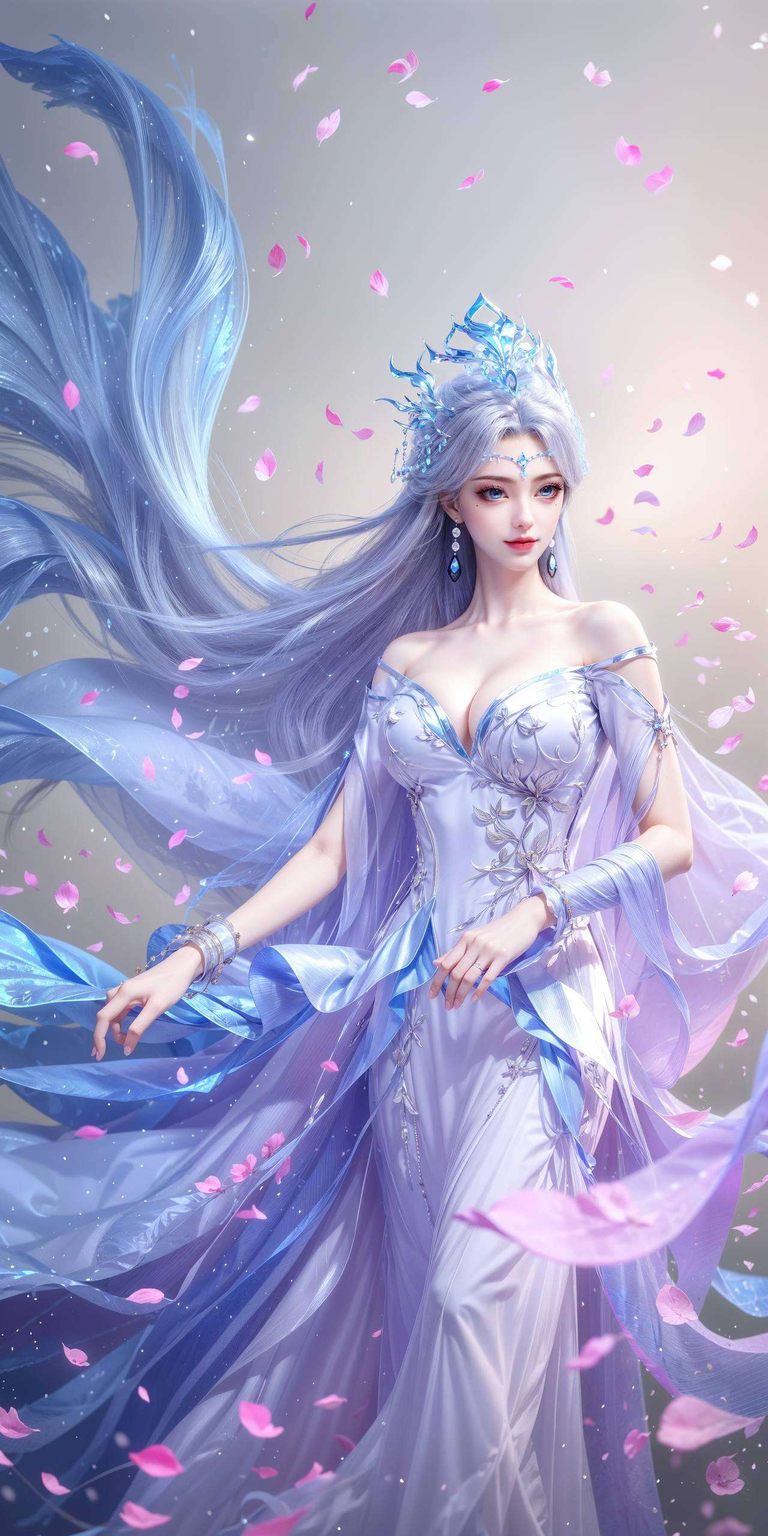 她那如梦似幻的气质犹如壁画中的精灵