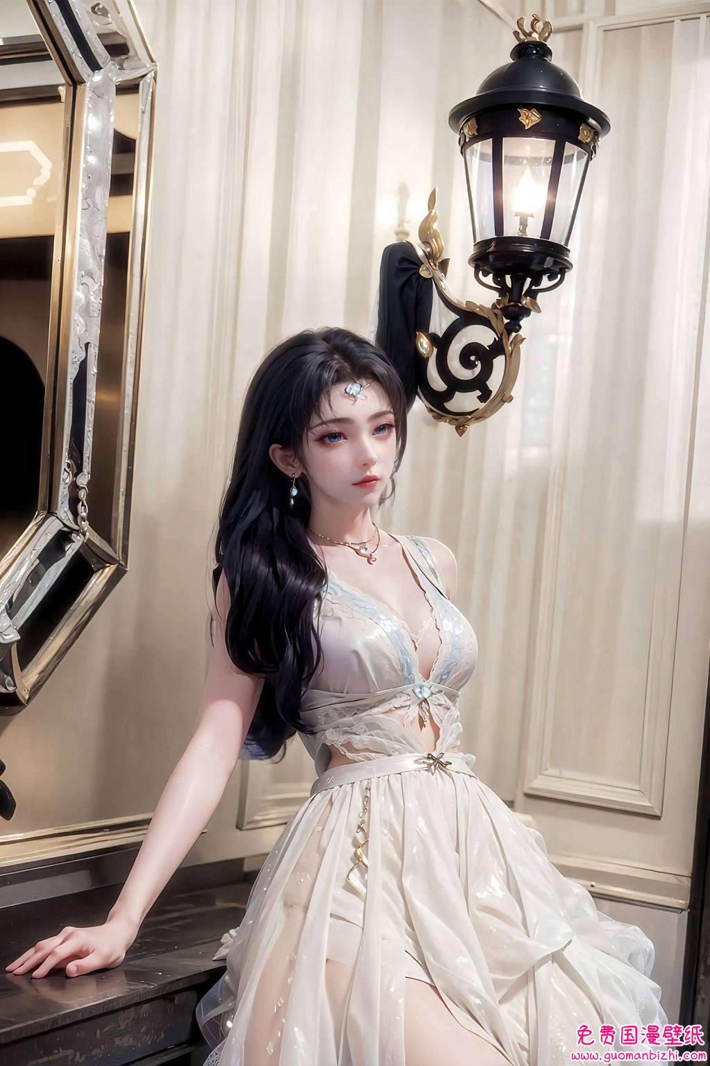 她的眼神深邃两位国漫美女