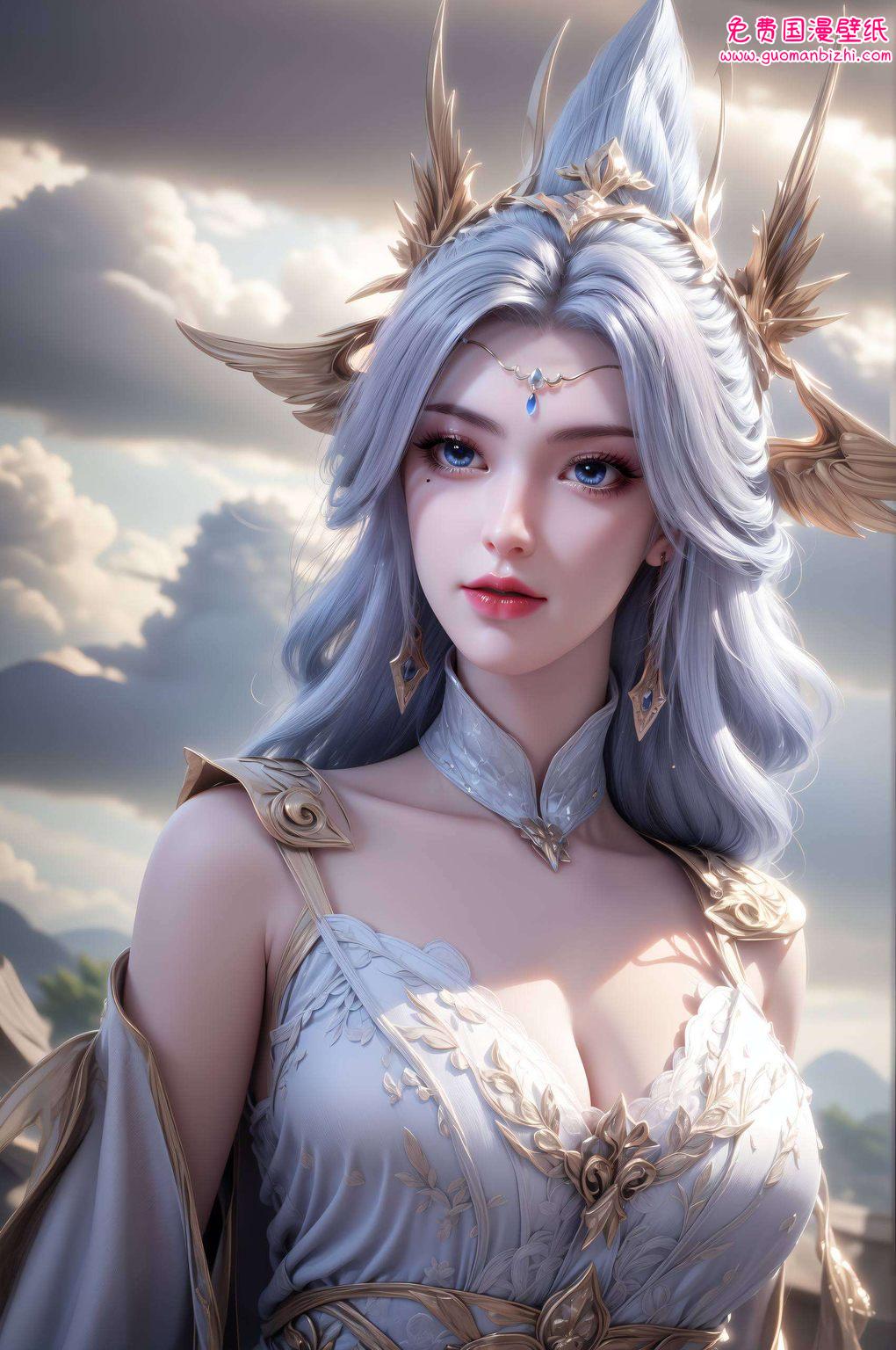 犹如国漫中走出的女神正优雅地在晨曦中舒展身姿
