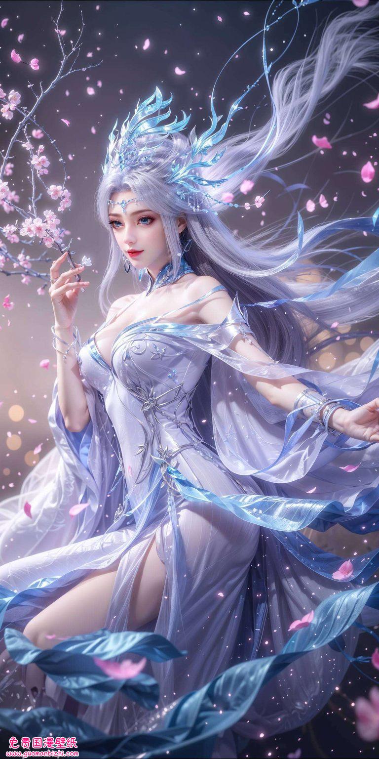 仿佛在述说着她的故事国漫的精灵宁雨蝶翩翩起舞