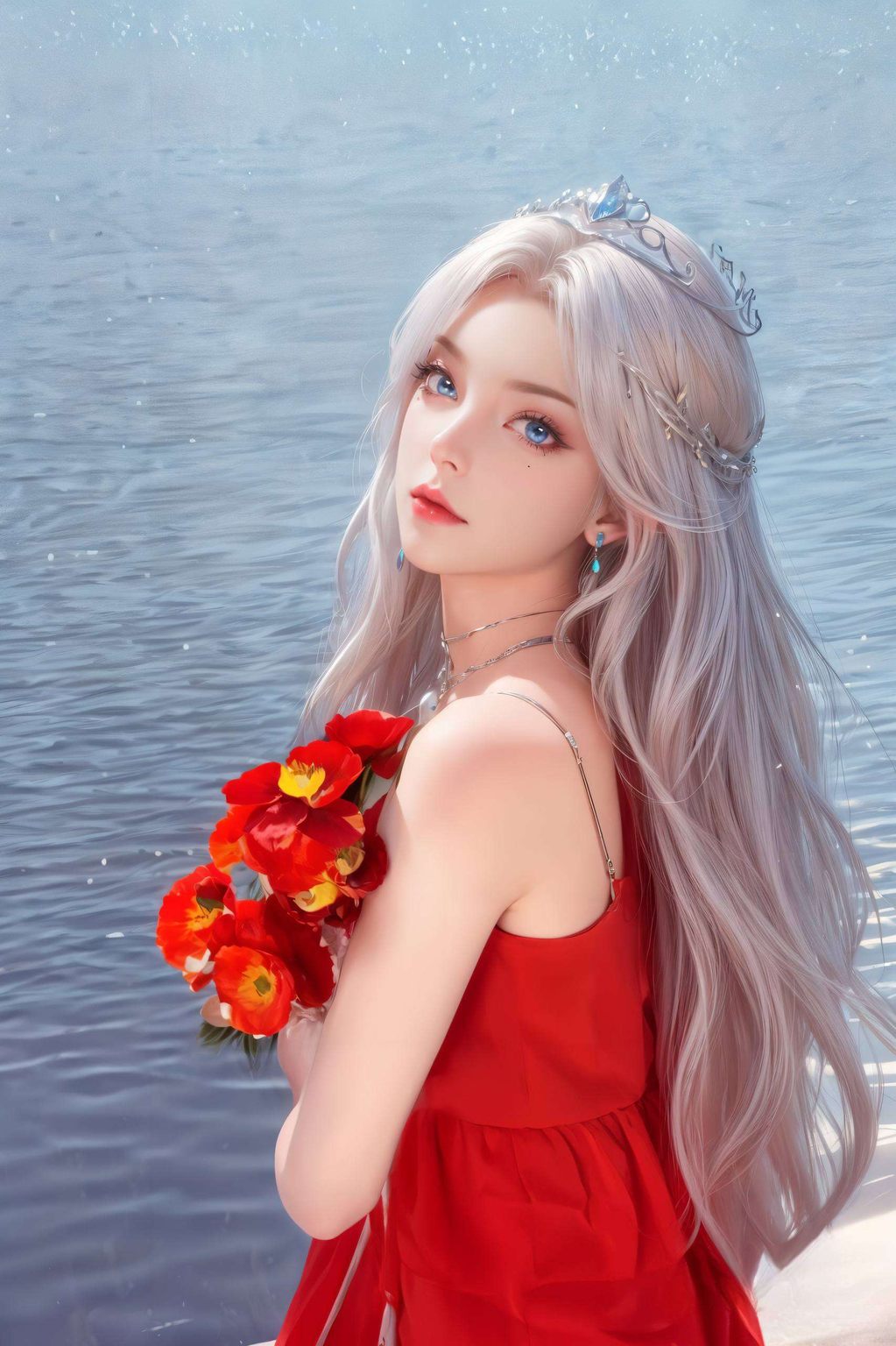 一款名为“宁雨蝶罗念”的壁纸悄然绽放眉宇间透着坚毅与柔美