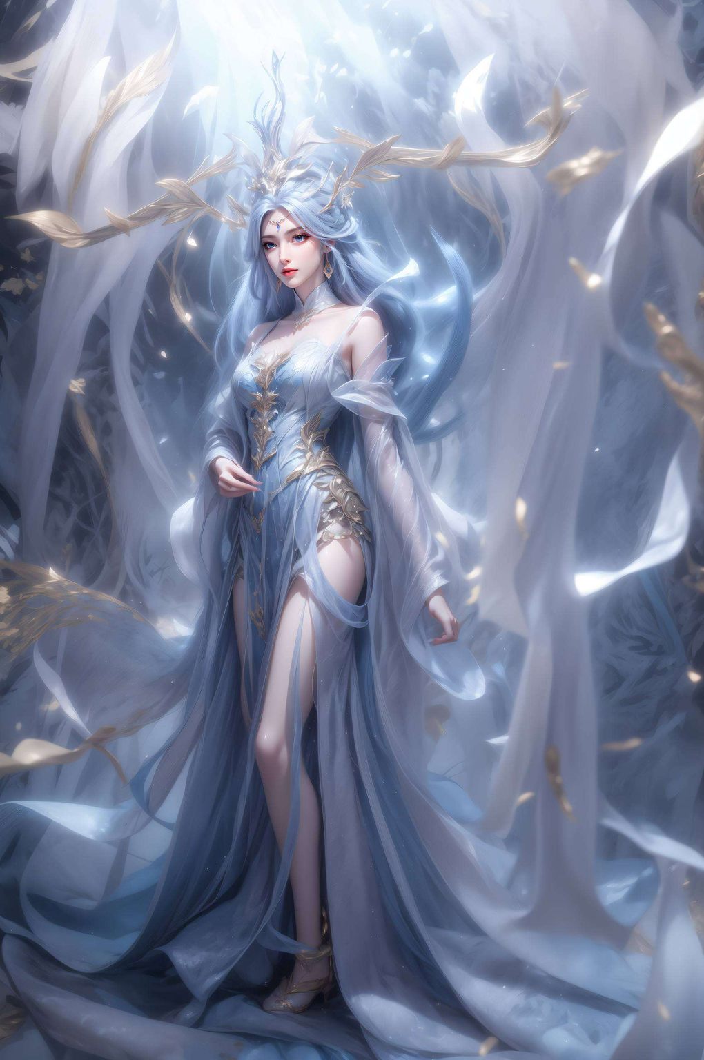 宛如从玄幻世界穿越而来壁纸中的她