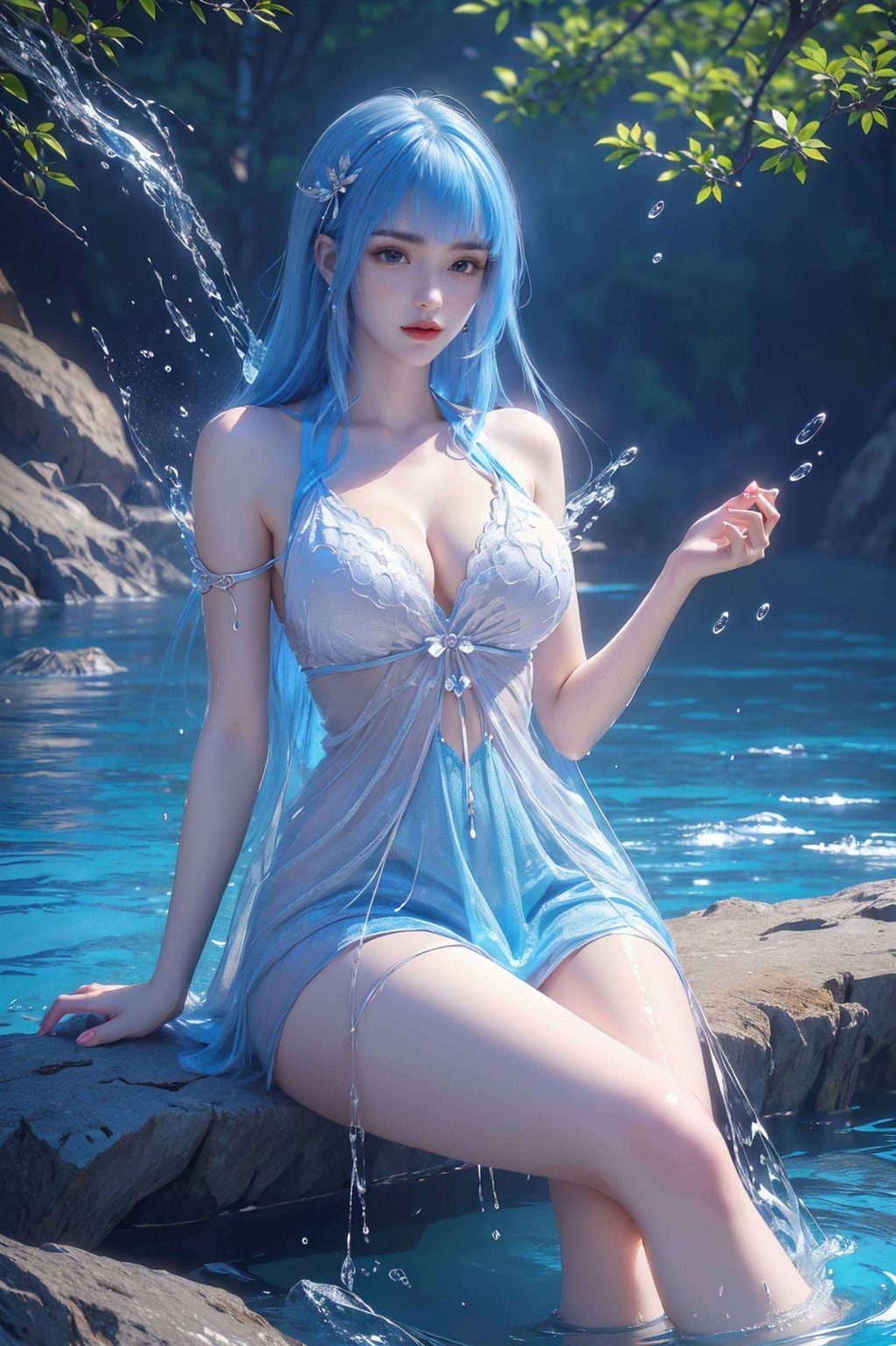 宁雨蝶那飘逸的长发、如水的眼神让你的手机瞬间变身二次元仙境!💖 小调皮们