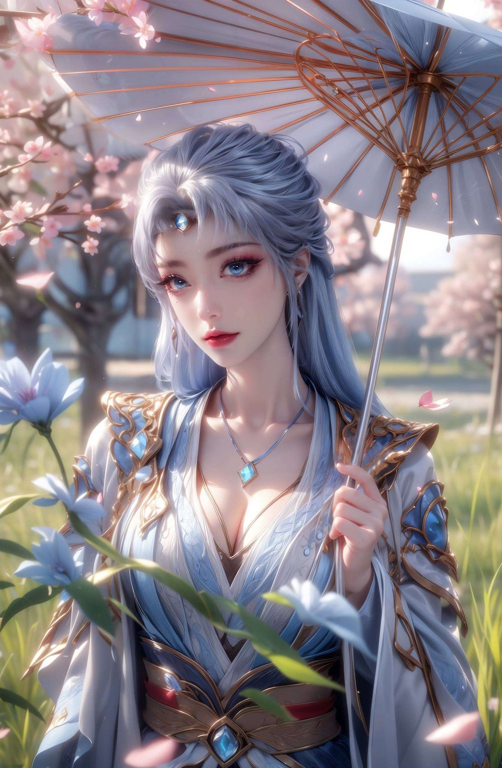 宁雨蝶翩翩舞AI巧手绘制的壁纸