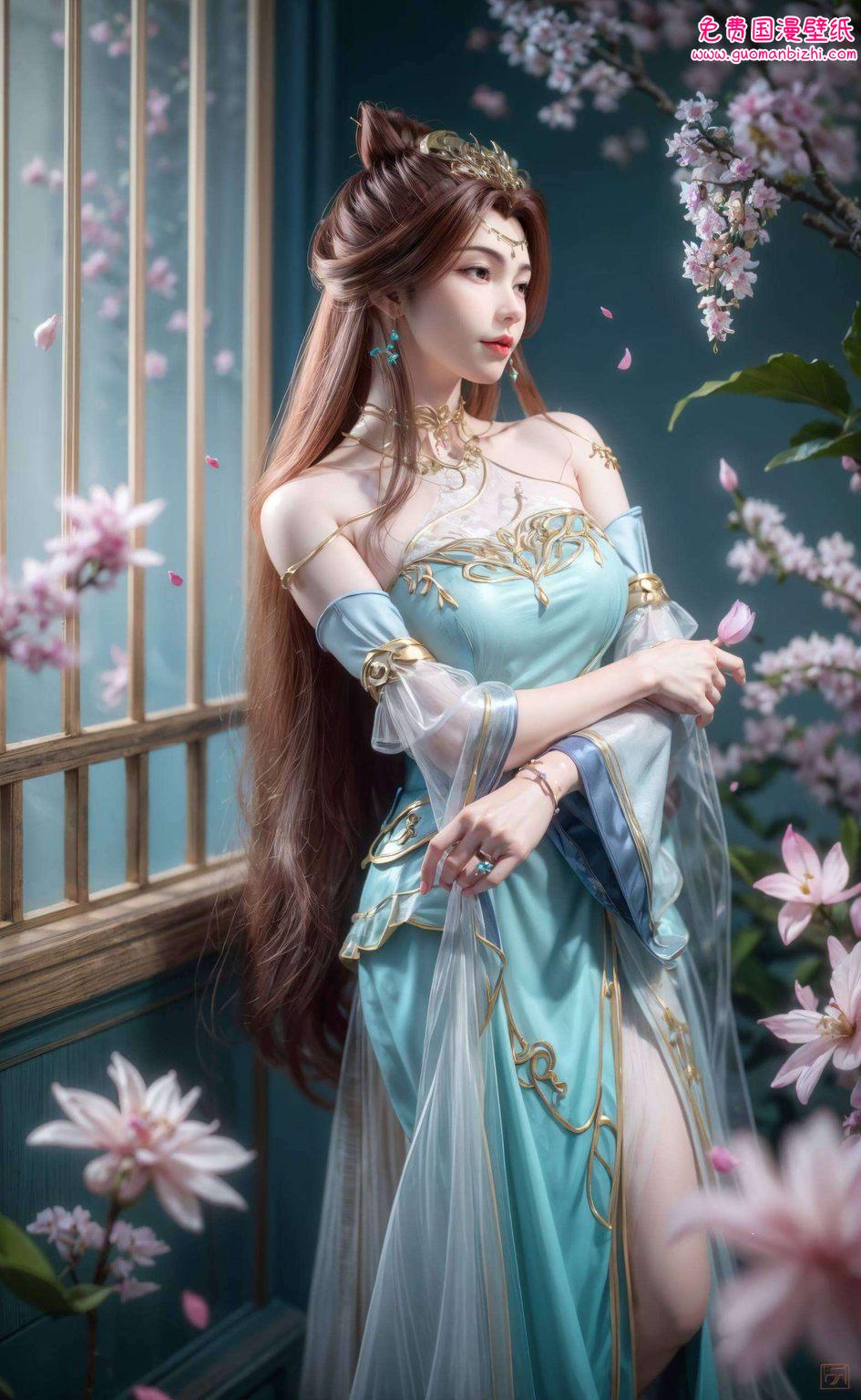 她的每一次眨眼、每一个微笑为我们带来一组令人心动的唯美手机壁纸