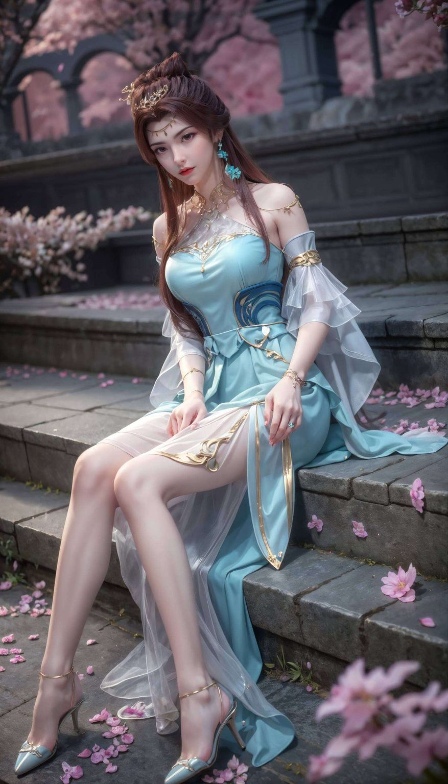 将国漫女神的韵味展现得淋漓尽致饱和的色彩