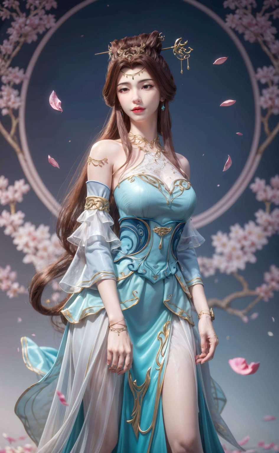 我发现了这款以苏灵韵为主题的炫彩壁纸深邃如星河的眼眸