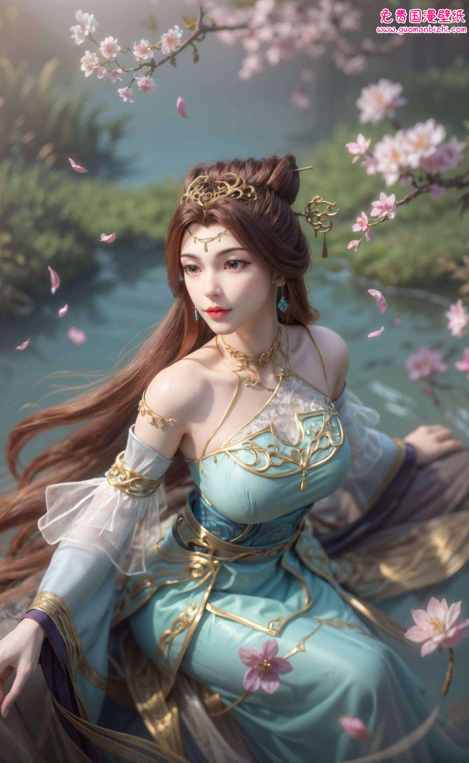 她是国漫中的女神让人忍不住将她的倩影设为壁纸