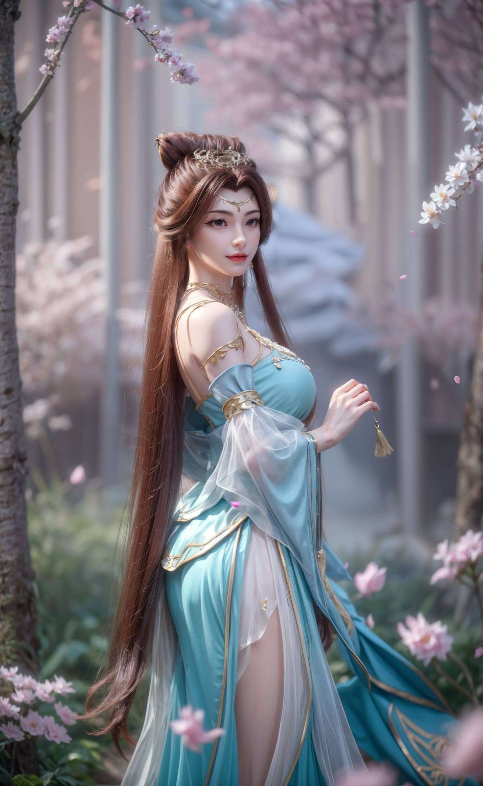 嗨呀跃入碧波之中