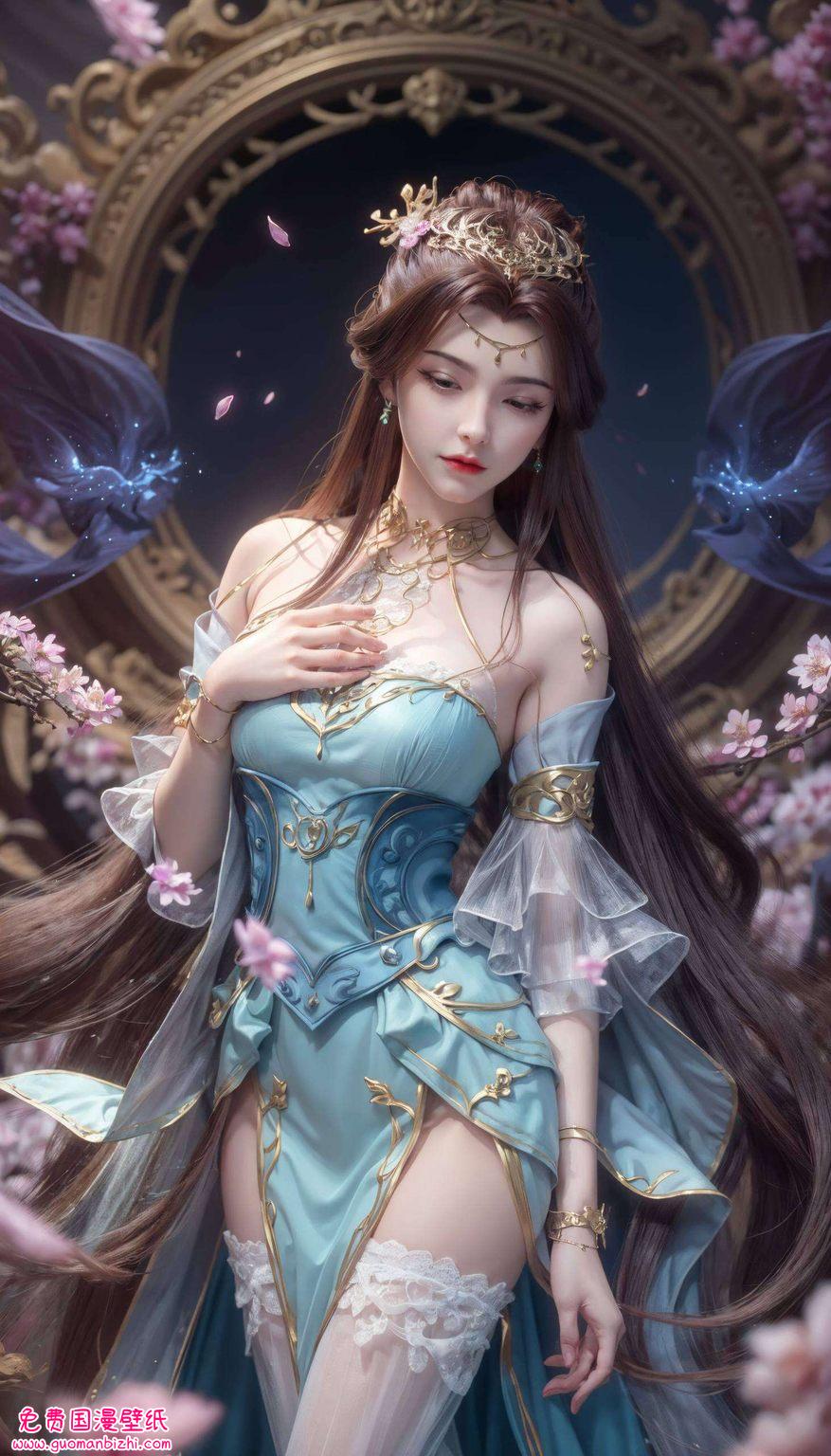 让她陪伴你的每一次冒险旅程吧！💖✨今天给大家带来一组超级梦幻的古风国漫壁纸哦！🌟 想知道这位美得不可方物的国漫女神是谁吗？她就是《百炼成神》中的苏灵韵啦！🎀 不仅颜值爆表