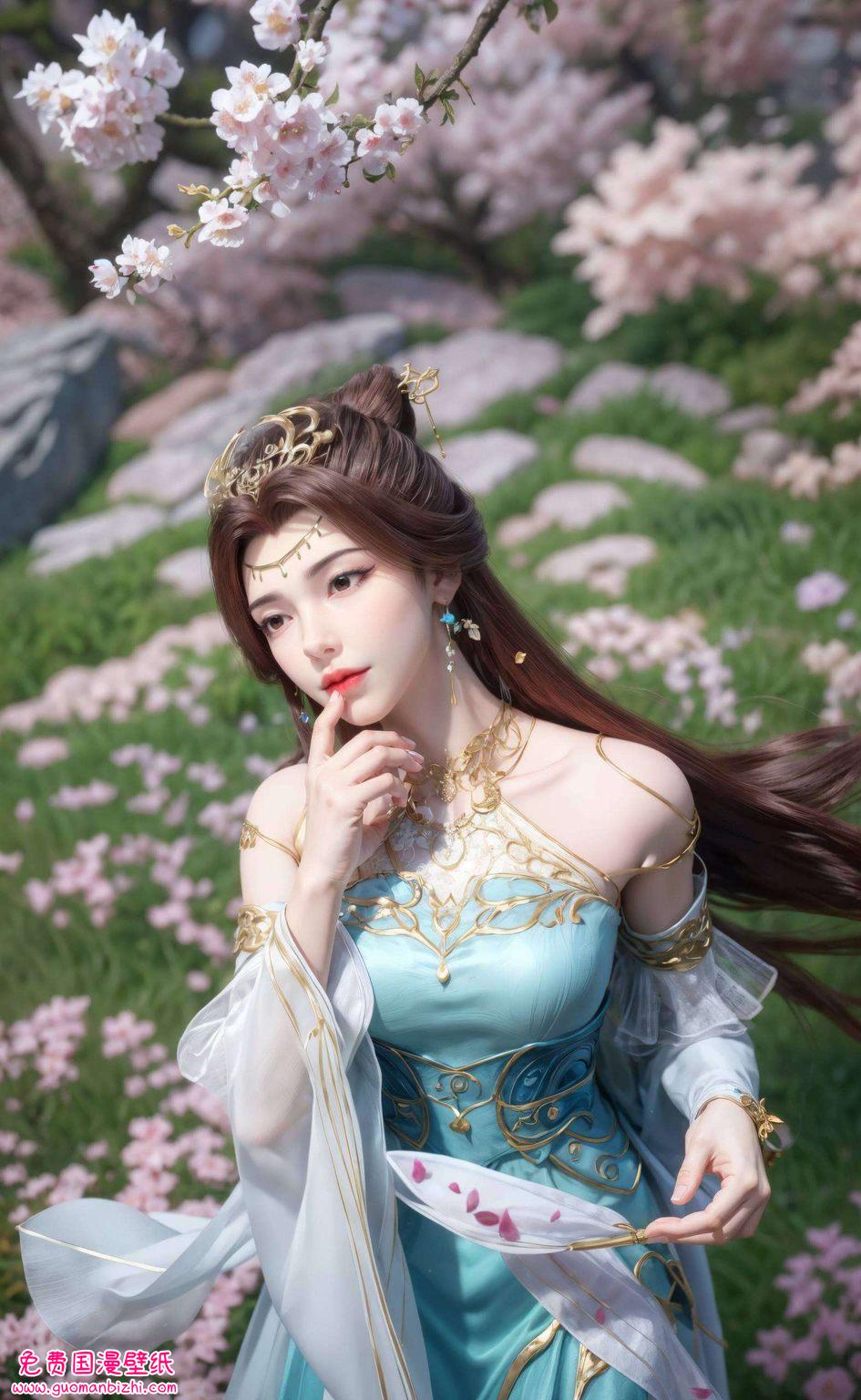 让人一见倾心！快来把这位国漫美女设为你的电脑壁纸今天给大家带来一款超级养眼的国漫女神——苏灵韵壁纸哦！她可是《百炼成神》中的高颜值学霸
