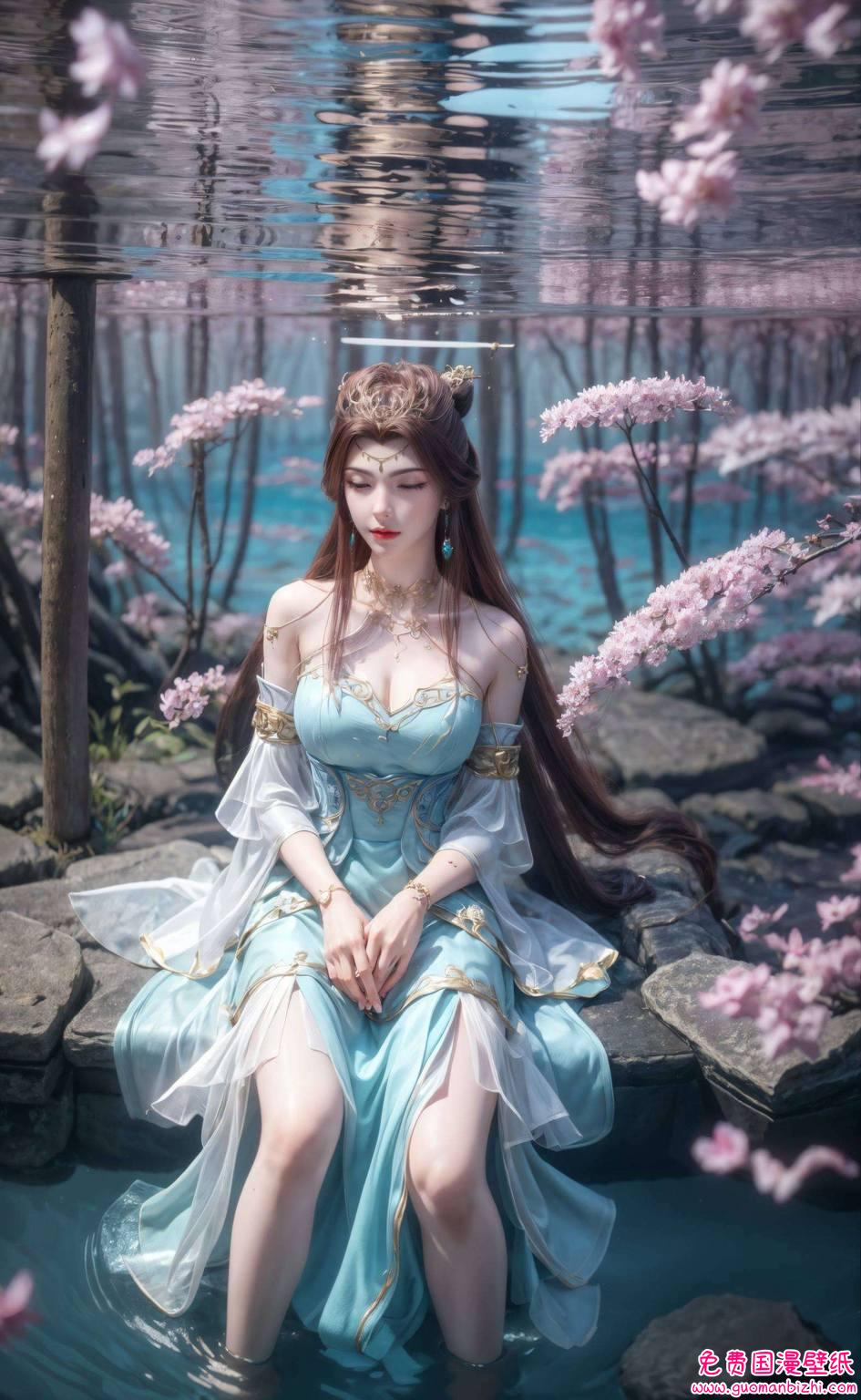 如同诗篇中最美的抒情国漫女神苏灵韵的倩影如梦似幻
