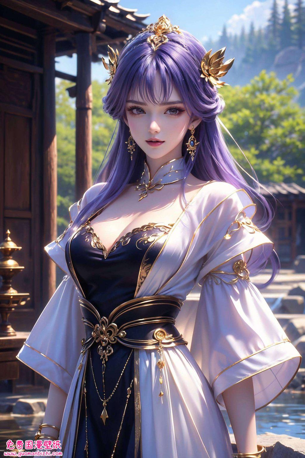 穿梭于绚丽的天穹之下国漫女神与动漫美女的倩影交织