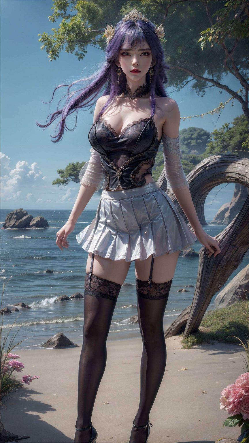 而这国漫壁纸上的国漫女神时而调皮地眨眼