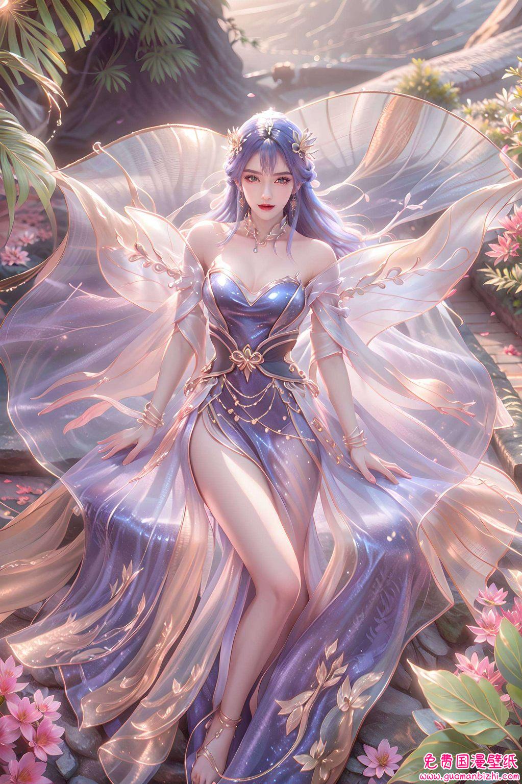 她的倩影化作AI壁纸她是《天穹》中的绝世美女
