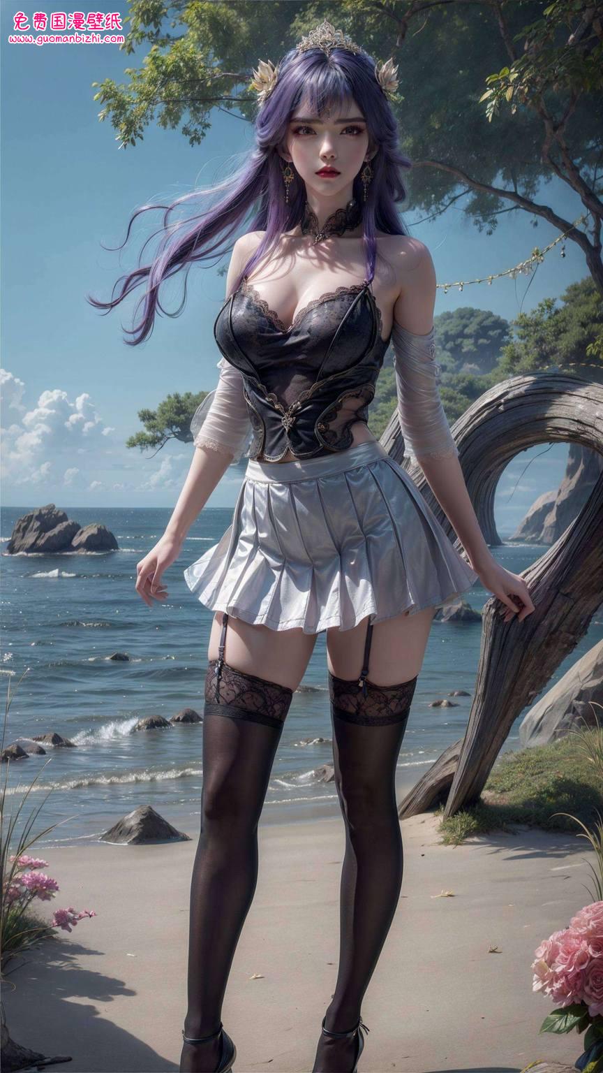 偷偷告诉你融合了天穹仙子的神秘与国漫女神的柔情！🌟 无论是漫步在天际的百炼成神壁纸