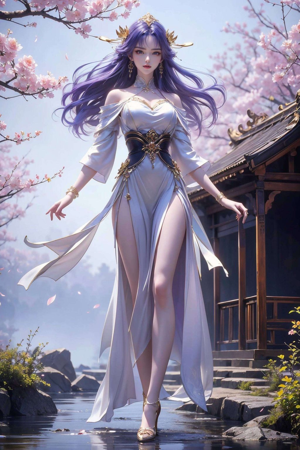 让她的美照点亮你的每一天吧！✨是不是美得让人心动？😍 百炼成神里的她