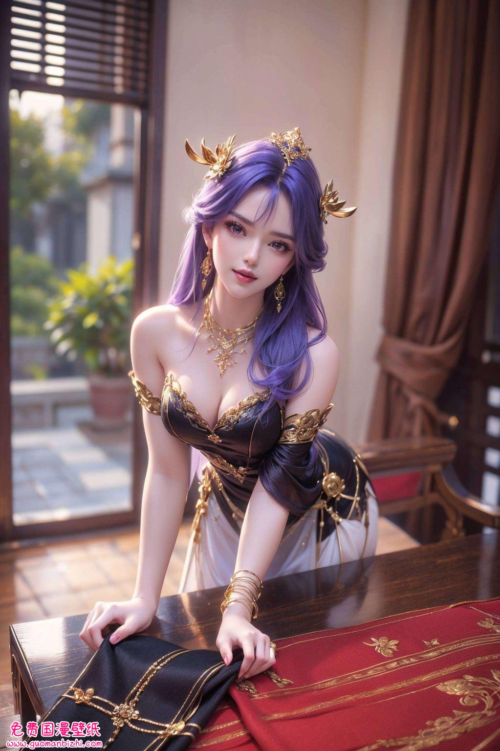 一壁纸一世界既有飘渺若仙的动漫美女