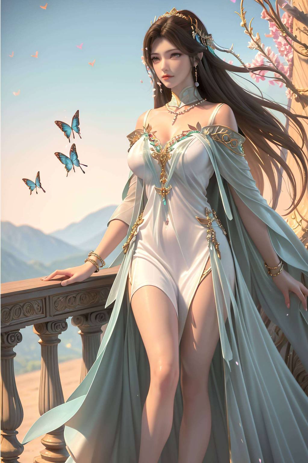 绚烂的玄幻色彩交织她们的身影化作溪幼琴壁纸