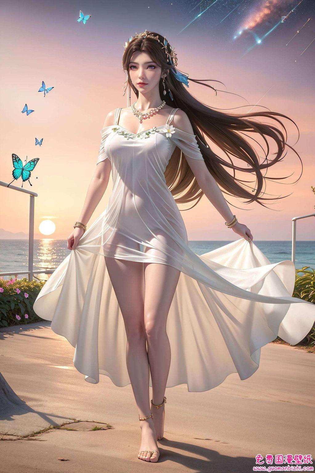 她的眼神清澈如溪水身姿曼妙如琴弦