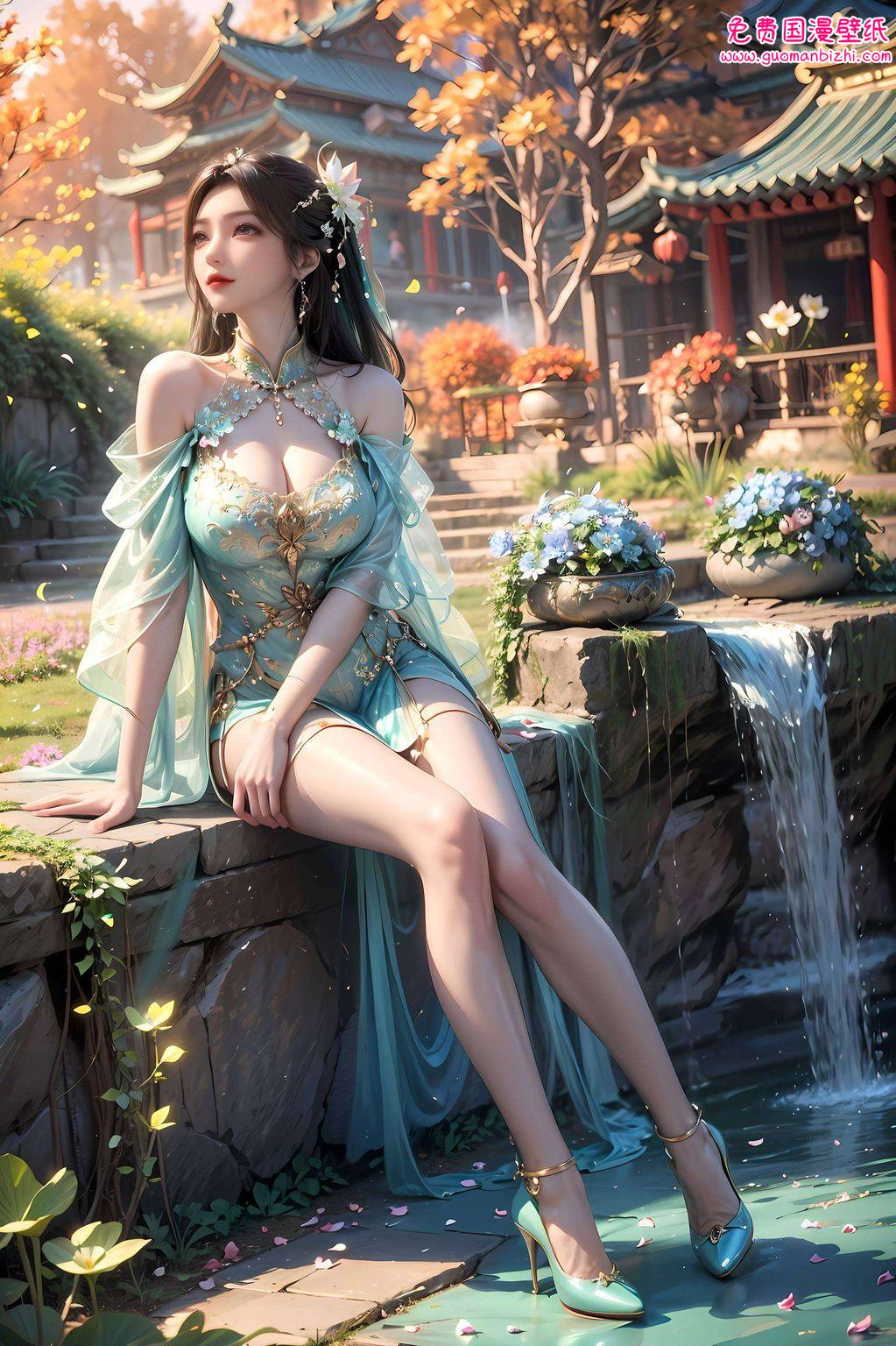 如同国漫中的一缕清风她那婉约的气质