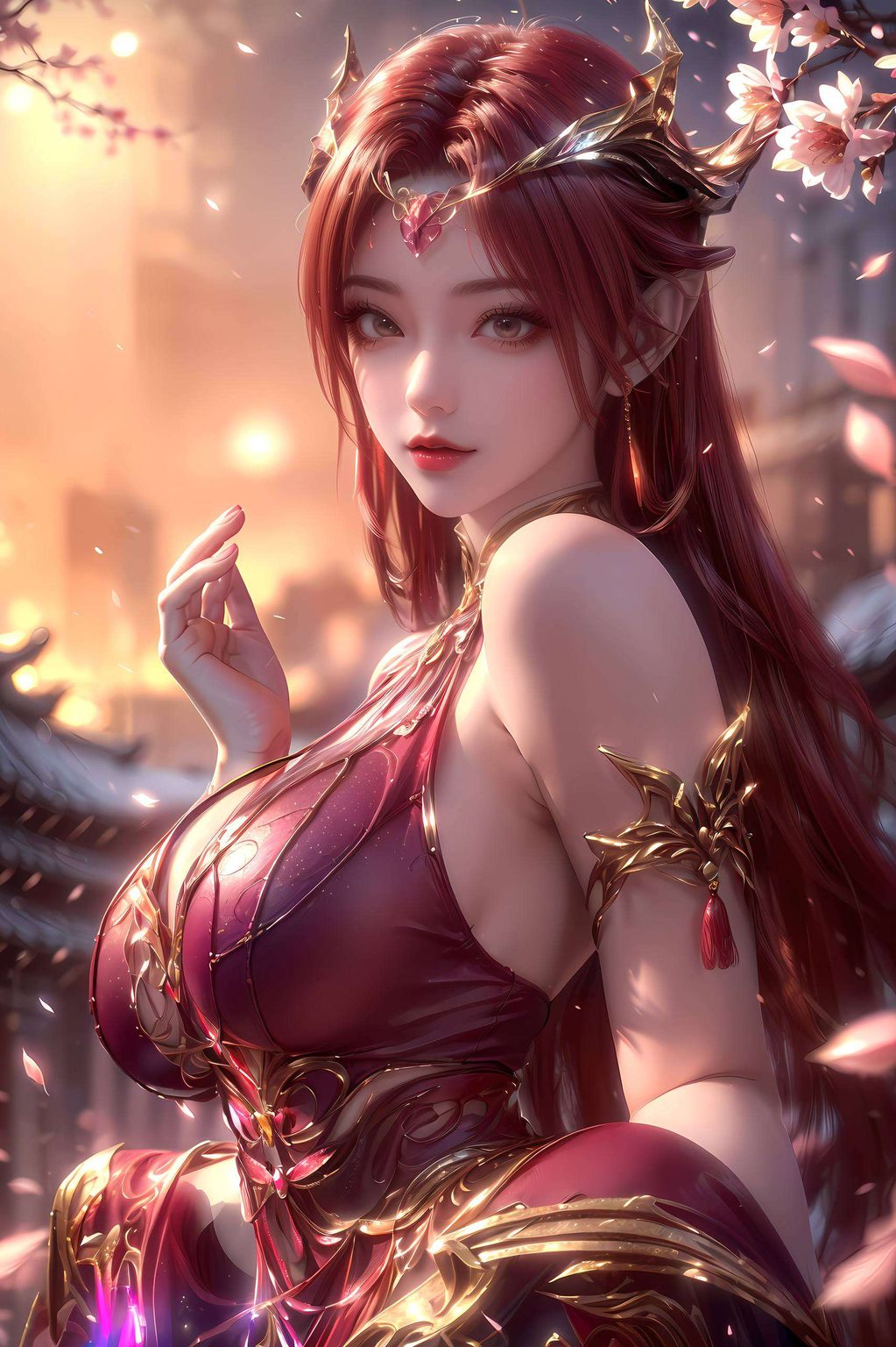 嘿国漫女神的魅力挡都挡不住！快来把这位美得不可方物的国漫美女设为你的电脑桌面壁纸吧