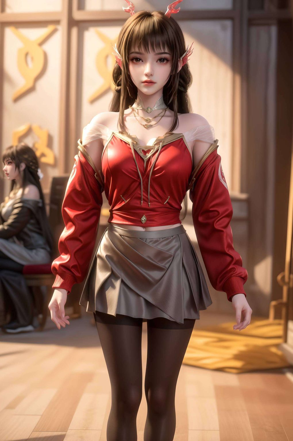 这款融合了云落动态壁纸的桌面还是那些令人心动的国漫美女