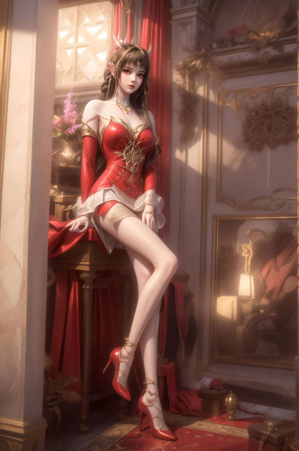 雪落云廷女神优雅翩跹感受动漫之魂