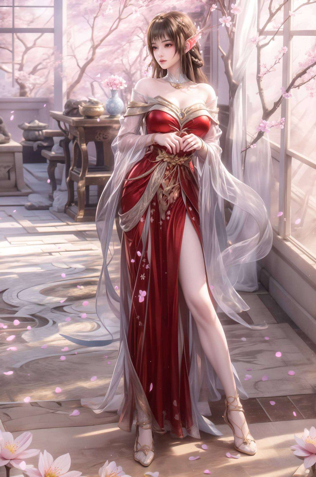 百炼成神的壁画里她们的美丽如同云间的仙子