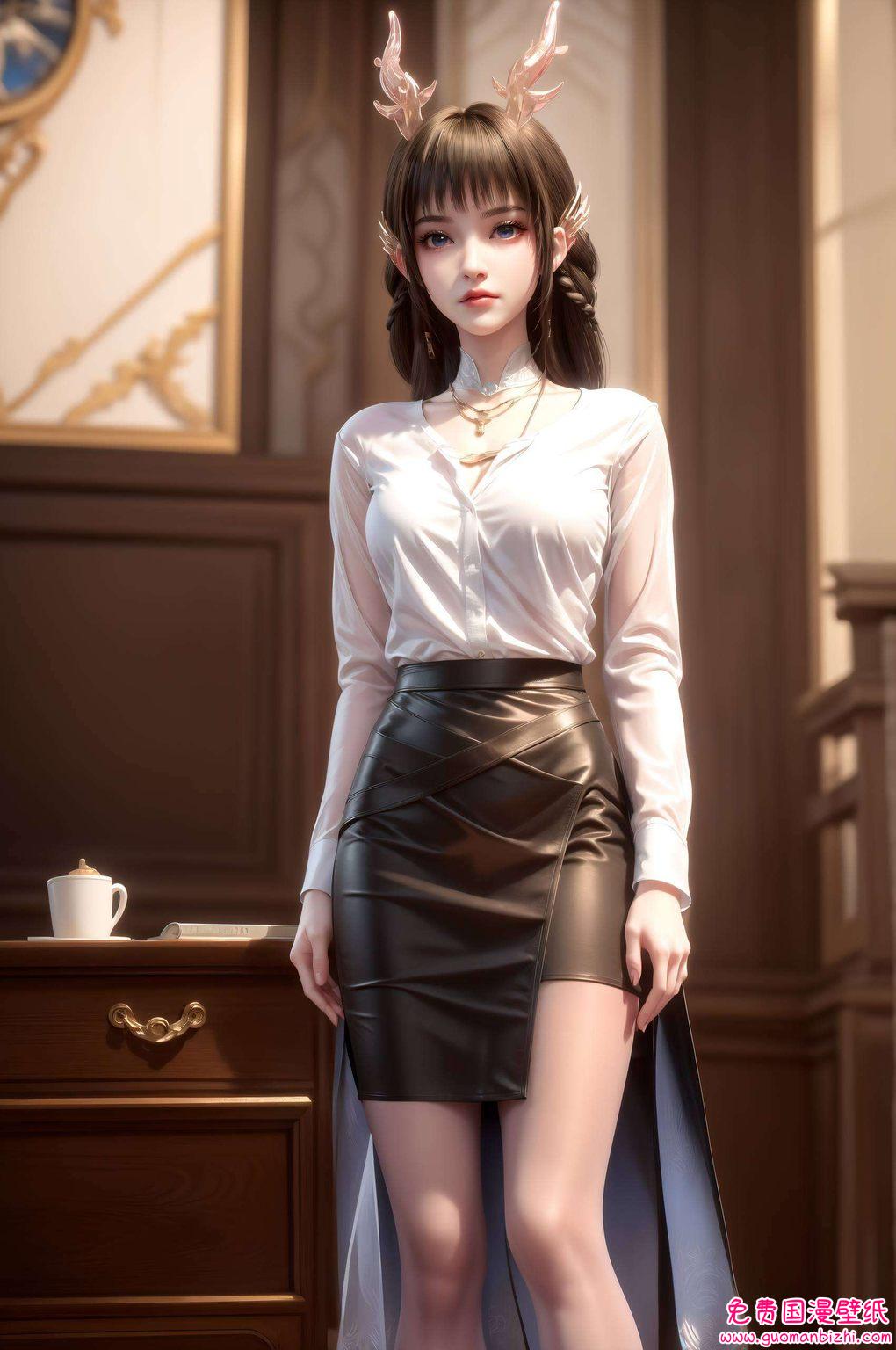 云落女神轻轻舞动着她的长发都是与这位国漫美女的一次神秘邂逅