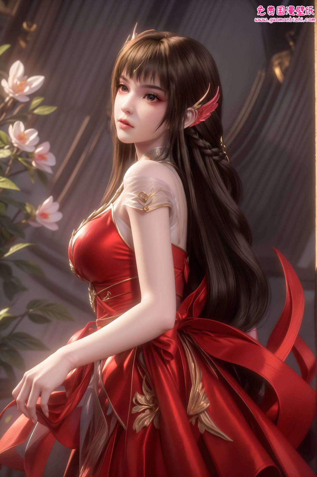 动漫女神们争奇斗艳而在这炫目的壁纸中