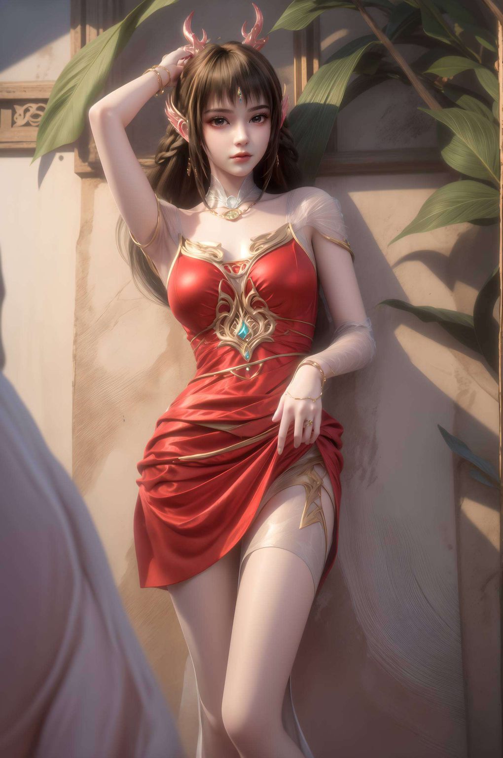 环绕着的是无数动漫美女的倩影而在这国漫女神的周围