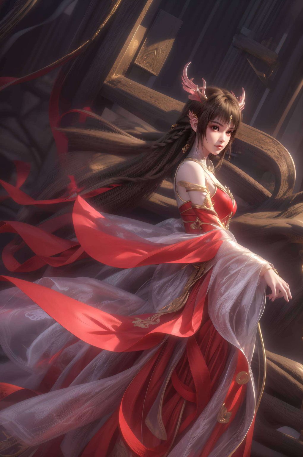 还带着一丝小调皮哦每一次滑动都是一次与国漫美女的浪漫邂逅