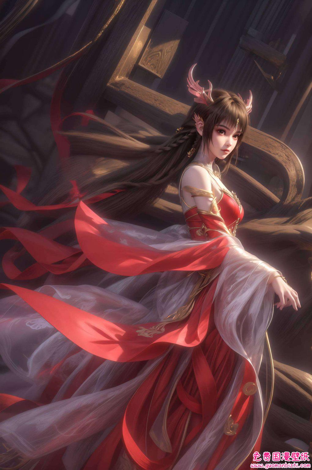 动漫云落如同一抹流动的云彩平板上