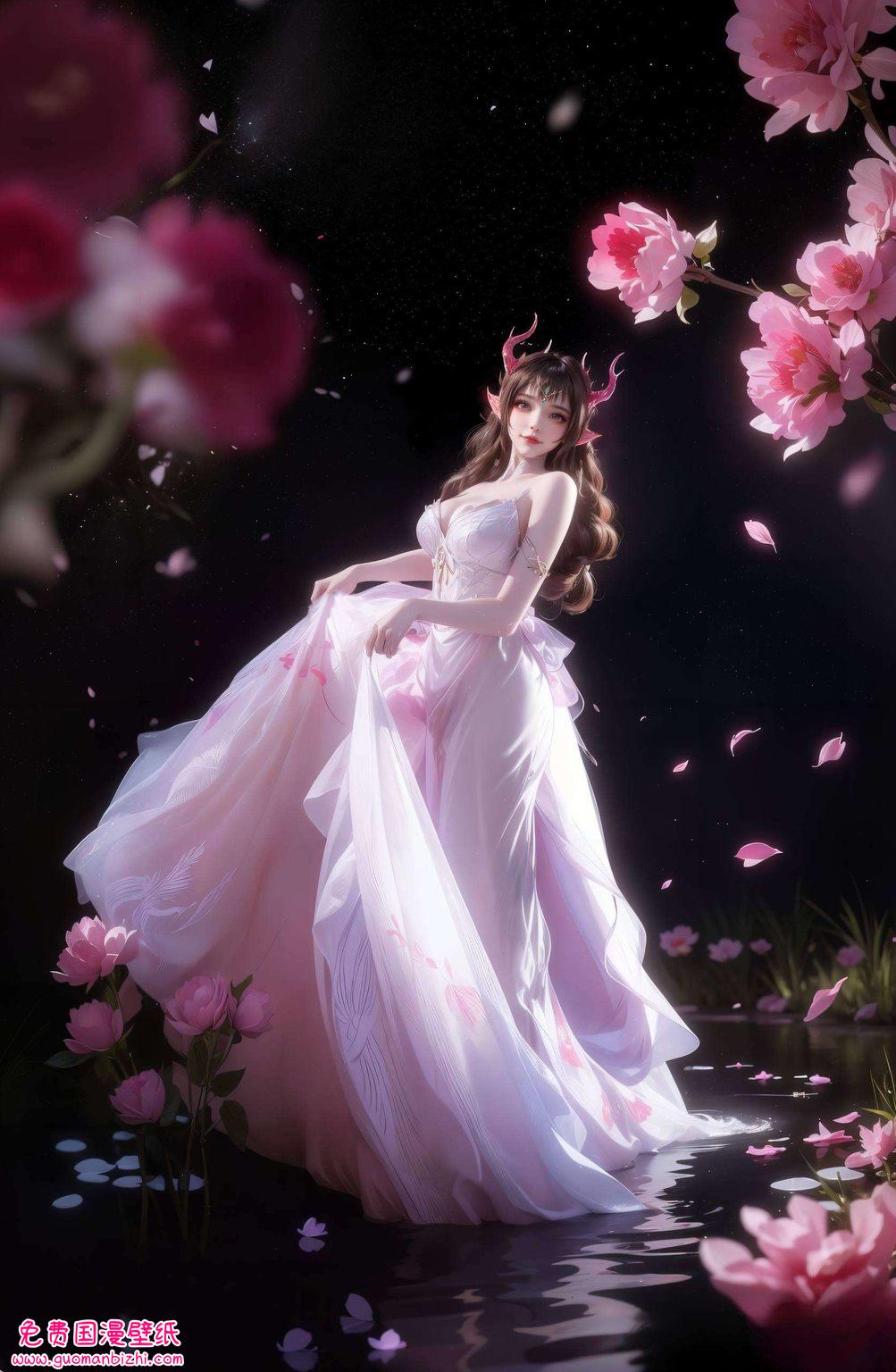 一幅幅绘制精美的国漫壁纸静静绽放每一幅