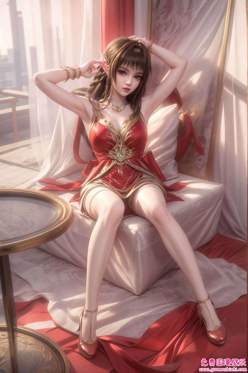 都像是国漫画卷中滑落的精灵是国漫中的女神