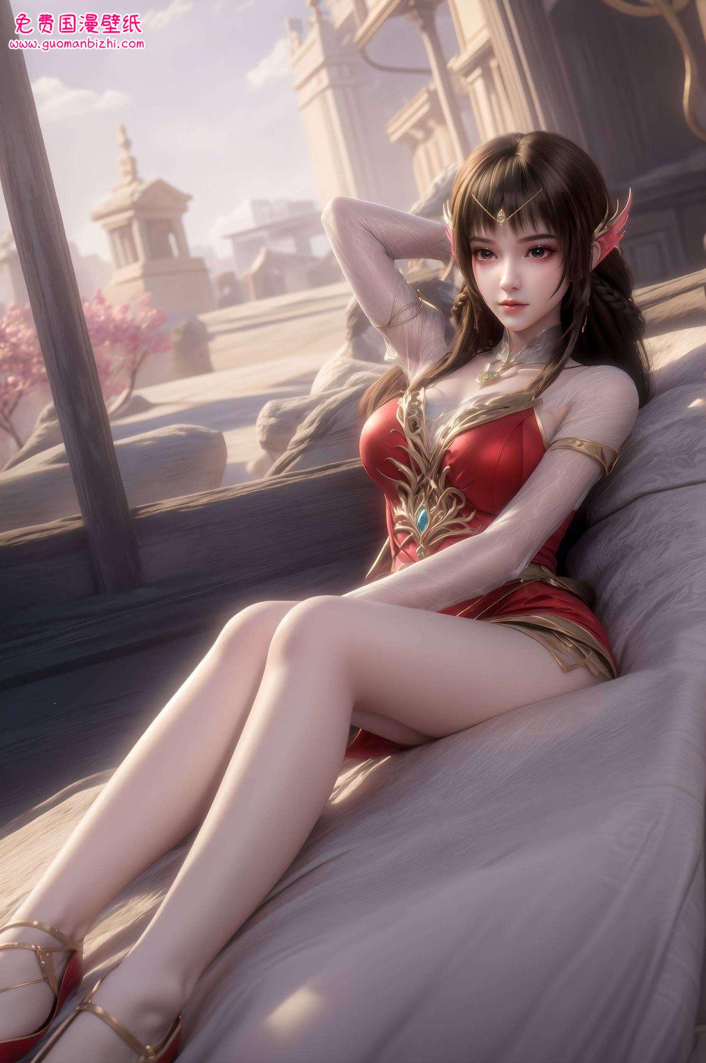那边是英姿飒爽的动漫美女这边是翩翩起舞的国漫女神