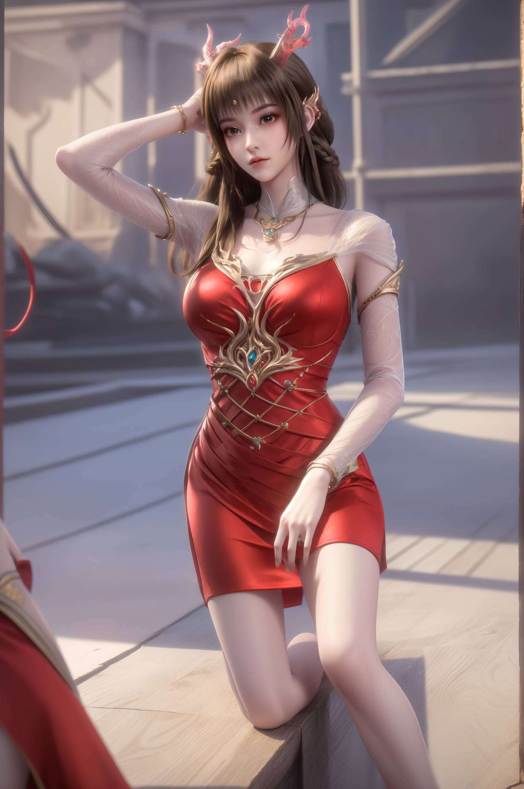 是国漫中的一款不可多得的壁纸她从洪荒封神的故事中走来