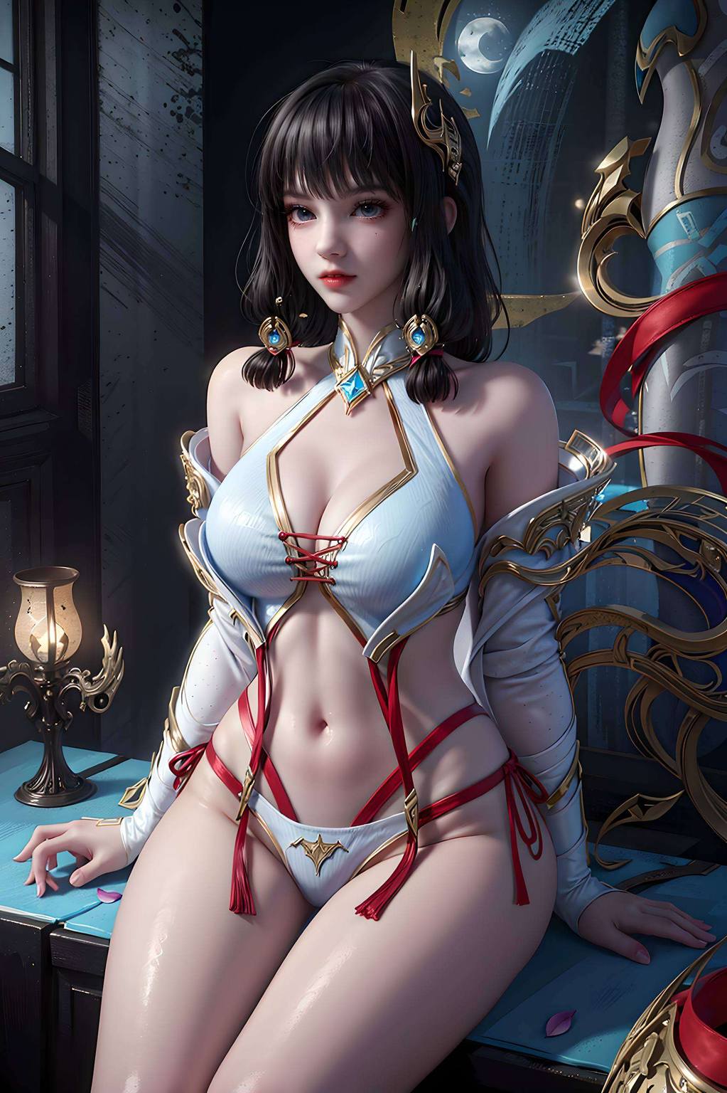 她的眼神中流露出岁月静好的从容令人感叹人生如梦